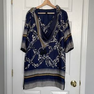 MANGO silk shift dress